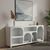 Μπουφές Emersi pakoworld με ράφια mdf σε λευκή απόχρωση 164x34x76εκ |  Μπουφέδες στο espiti