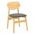 Καρέκλα Cardith pakoworld rubberwood-plywood σε φυσική απόχρωση-pu μαύρο 48x51x78εκ |  Καρέκλες στο espiti