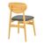 Καρέκλα Cardith pakoworld rubberwood-plywood σε φυσική απόχρωση-pu μαύρο 48x51x78εκ |  Καρέκλες στο espiti