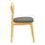 Καρέκλα Cardith pakoworld rubberwood-plywood σε φυσική απόχρωση-pu μαύρο 48x51x78εκ |  Καρέκλες στο espiti