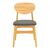 Καρέκλα Cardith pakoworld rubberwood-plywood σε φυσική απόχρωση-pu μαύρο 48x51x78εκ |  Καρέκλες στο espiti