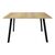 Τραπέζι Squaro pakoworld sonoma mdf με μαύρα μεταλλικά πόδια 120x70x75εκ |  Τραπέζια στο espiti