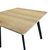Τραπέζι Squaro pakoworld sonoma mdf με μαύρα μεταλλικά πόδια 80x80x75εκ |  Τραπέζια στο espiti