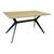 Τραπέζι Ezali pakoworld sonoma mdf με μαύρα μεταλλικά πόδια 140x80x75εκ |  Τραπέζια στο espiti