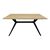 Τραπέζι Ezali pakoworld sonoma mdf με μαύρα μεταλλικά πόδια 140x80x75εκ |  Τραπέζια στο espiti