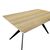 Τραπέζι Ezali pakoworld sonoma mdf με μαύρα μεταλλικά πόδια 140x80x75εκ |  Τραπέζια στο espiti