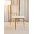 Stewehome Vitra καρέκλα τραπεζαρίας με ψάθινη πλάτη δρυς με λευκό κάθισμα μοντέρνα 50x52x85 cm 433807 |  Καρέκλες στο espiti