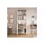 Stewehome Βιβλιοθήκη με ράφια και ξύλινα πόδια 180cm με ντουλάπι Λευκό 100x44x180 cm 326916 |  Βιβλιοθήκες στο espiti