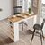 Τραπέζι μπαρ Riff pakoworld λευκό-oak 120x51.5x101.5εκ |  Τραπέζια στο espiti
