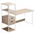 Γραφείο Zayn ΙΙ pakoworld με ραφιέρα-MDF φυσικό-λευκό 108x40x111εκ |  Γραφεία στο espiti