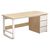 Γραφείο Salto pakoworld με συρταριέρα MDF φυσικό-λευκό 120x48x74εκ |  Γραφεία στο espiti