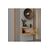 Stewehome Κονσόλα τοίχου με πόρτα από 100% MDF country στιλ Καφέ 69x26 cm 383373 |  Βιτρίνες - Έπιπλα εισόδου στο espiti