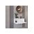 Stewehome Κονσόλα τοίχου με πόρτα από 100% MDF Λευκό 69x26x24 cm 918433 |  Βιτρίνες - Έπιπλα εισόδου στο espiti