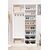 Stewehome Μοντέρνο πορτμάντο με 4 πόρτες ράφι κρεμάστρα παπουτσοθήκη και ντουλάπι 120x200x200 cm 463704 |  Καλόγεροι -Κρεμάστρες στο espiti