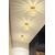 Stewehome Πλαφονιέρα οροφής μοντέρνα με μεταλλικό σώμα από χρυσή επίστρωση και κρύσταλλα χρυσό 20x25x20 cm 267439 |  Οροφής στο espiti