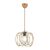 Stewehome Διακοσμητικό φωτιστικό οροφής με διαφανές ακρυλικό πλαστικό απόχρωσης παλαίωσης για σαλόνι κουζίνα καθιστικό Κίτρινο 12x21x61 cm 717608 |  Οροφής στο espiti
