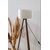 Stewehome Λάμπα δαπέδου με τρίποδο πόδι από mdf και στρογγυλό καπέλο Μπεζ 753869 |  Δαπέδου στο espiti