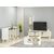 Stewehome BARE 3'li Σαλόνι Έπιπλο Τηλεόρασης Τραπεζάκι &amp; Μπουφές | Γκρι Ανθρακί Χρυσό 150x40x80 cm 165718 |  Φοιτητικα Πακετα στο espiti