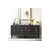Stewehome Κονσόλα Αποθήκευσης Λευκό &amp; Χρυσό 150x40x80 cm 693953 |  Βιτρίνες - Έπιπλα εισόδου στο espiti