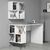 Stewehome Γραφείο μελέτης με ράφι τοίχου Δρυς 120x60x79 cm 949818 |  Γραφεία στο espiti