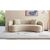Stewehome Τριθέσιος Καναπές Καμπυλωτός Bouclé γκρι 235x90x80 cm 264030 |  Καναπέδες στο espiti