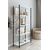 Stewehome Πολυλειτουργική βιβλιοθήκη με 5 ράφια από μέταλλο για γραφείο και κουζίνα (28 cm) 50x28x150 cm 631959 |  Βιβλιοθήκες στο espiti