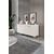 Stewehome Κονσόλα mdf με μεμβράνη και πόρτες 160x40x84 cm 517055 |  Βιτρίνες - Έπιπλα εισόδου στο espiti