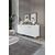 Stewehome Κονσόλα mdf με μεμβράνη και πόρτες 160x40x84 cm 517055 |  Βιτρίνες - Έπιπλα εισόδου στο espiti
