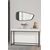 Stewehome Κονσόλα με μεταλλικά πόδια 120x75x75 cm 218151 |  Βιτρίνες - Έπιπλα εισόδου στο espiti