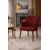 Stewehome Μονό πολυθρόνα με ξύλινα πόδια μοντέρνου και κλασικού στιλ 60x50x50 cm 486867 |  Πολυθρόνες σαλονιού στο espiti