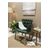 Stewehome πολυθρόνα από δέρμα με ξύλινα πόδια 60x60 cm 334741 |  Πολυθρόνες σαλονιού στο espiti