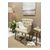 Stewehome πολυθρόνα από δέρμα με ξύλινα πόδια 60x60 cm 413626 |  Πολυθρόνες σαλονιού στο espiti