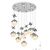 Stewehome Μοντέρνο πολυέλαιο με 9 λαμπτήρες LED και τηλεχειριστήριο για διάδρομο ή χολ 50x50 cm 961261 |  Οροφής στο espiti