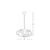 Stewehome Seher τετραπλό κρεμαστό LED φωτιστικό 3 χρωμάτων χρώμιο 50x50x70 cm 413517 |  Οροφής στο espiti