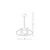 Stewehome Seher τριπλό κρεμαστό LED φωτιστικό χρώμιο 50x50x70 cm 850597 |  Οροφής στο espiti
