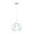 Stewehome Buket τιρκουάζ LED κρεμαστό φωτιστικό 30x30x70 cm 527787 |  Οροφής στο espiti