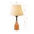 Stewehome Διακοσμητικό φωτιστικό με ξύλινη βάση και υφασμάτινο καπέλο 6766728 |  Επιτραπέζια στο espiti