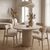 Τραπέζι Hazar Megapap Mdf χρώμα travertine - sandstone Ø100,5x76εκ. |  Τραπέζια στο espiti
