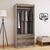 Ντουλάπα ρούχων δίφυλλη OLYMPUS pakoworld χρώμα castillo-toro 81x57x183εκ |  Ντουλάπες ρούχων στο espiti
