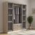 Ντουλάπα ρούχων τετράφυλλη OLYMPUS pakoworld χρώμα castillo-toro 159x57x183εκ |  Ντουλάπες ρούχων στο espiti