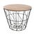 Βοηθητικό τραπέζι σαλονιού Jacot pakoworld oak-μαύρο Φ38x30,5εκ |  Τραπεζάκια βοηθητικά στο espiti