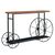 Κονσόλα Bike pakoworld χρώμα μαύρο-καρυδί 148x28x85εκ |  Συρταριέρες -Κονσόλες στο espiti