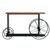 Κονσόλα Bike pakoworld χρώμα μαύρο-καρυδί 148x28x85εκ |  Συρταριέρες -Κονσόλες στο espiti