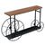 Κονσόλα Bike pakoworld χρώμα μαύρο-καρυδί 148x28x85εκ |  Συρταριέρες -Κονσόλες στο espiti