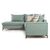 Γωνιακός καναπές δεξιά γωνία Romantic pakoworld ύφασμα Ciel-Cream 290x235x95εκ |  Καναπέδες γωνιακοί στο espiti