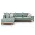 Γωνιακός καναπές δεξιά γωνία Luxury II pakoworld ύφασμα ciel-cream 290x235x95εκ |  Καναπέδες γωνιακοί στο espiti