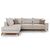 Γωνιακός καναπές δεξιά γωνία Luxury II pakoworld ύφασμα cream-mocha 290x235x95εκ |  Καναπέδες γωνιακοί στο espiti