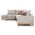 Γωνιακός καναπές δεξιά γωνία Luxury II pakoworld ύφασμα cream-mocha 290x235x95εκ |  Καναπέδες γωνιακοί στο espiti
