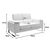 Καναπές Shea pakoworld 2θέσιος pu μαύρο-inox 158x80x87εκ |  Καναπέδες γραφείου στο espiti