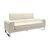 Καναπές Shea pakoworld 3θέσιος PU ivory-inox 198x80x87εκ |  Καναπέδες γραφείου στο espiti